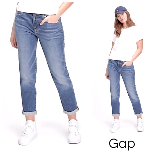 GAP Coupe Girlfriend Jeans size 16 w/ 27” inseam - Picture 1 of 14